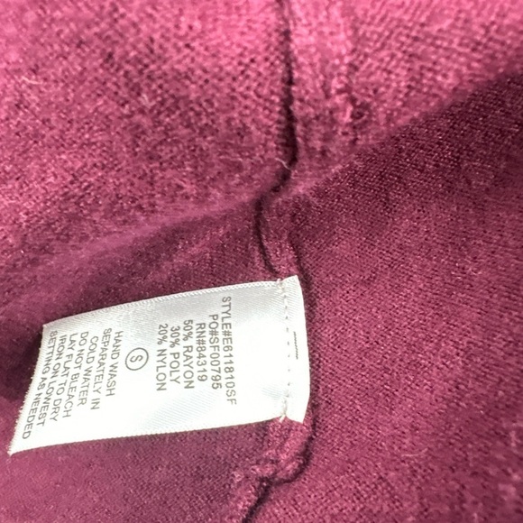 Evolution Ancho Chili Cardigan 3/4 Sleeve Size Small NWT merlot Stitch Fix - Picture 3 of 3